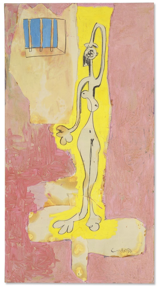 Pink Nude in Prison by George Condo