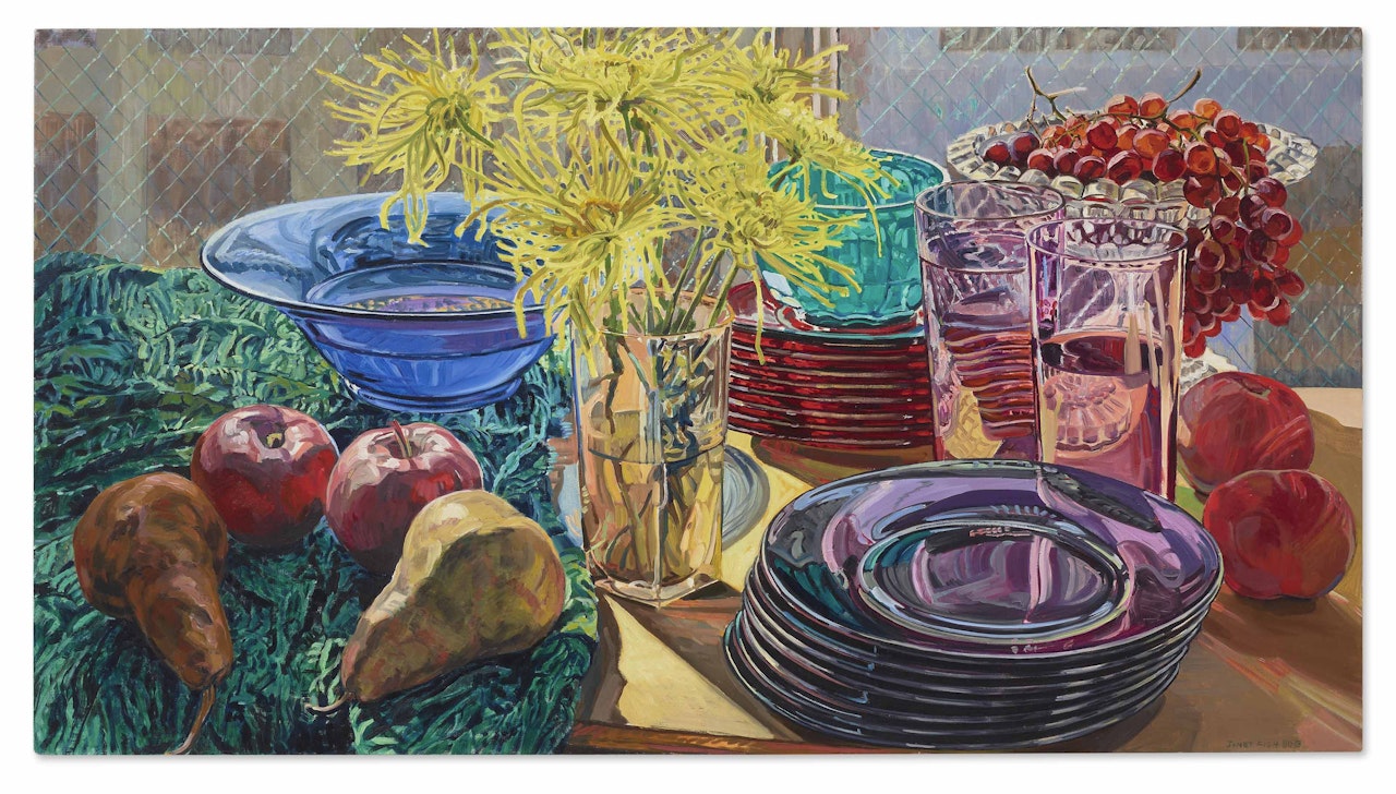 Fujis and Pears by Janet Fish