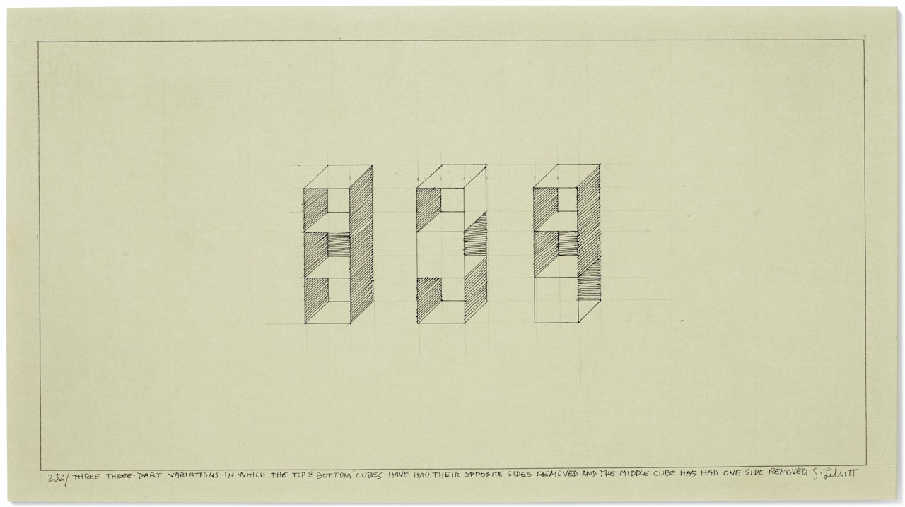 232/Three Three-Part Variations by Sol LeWitt