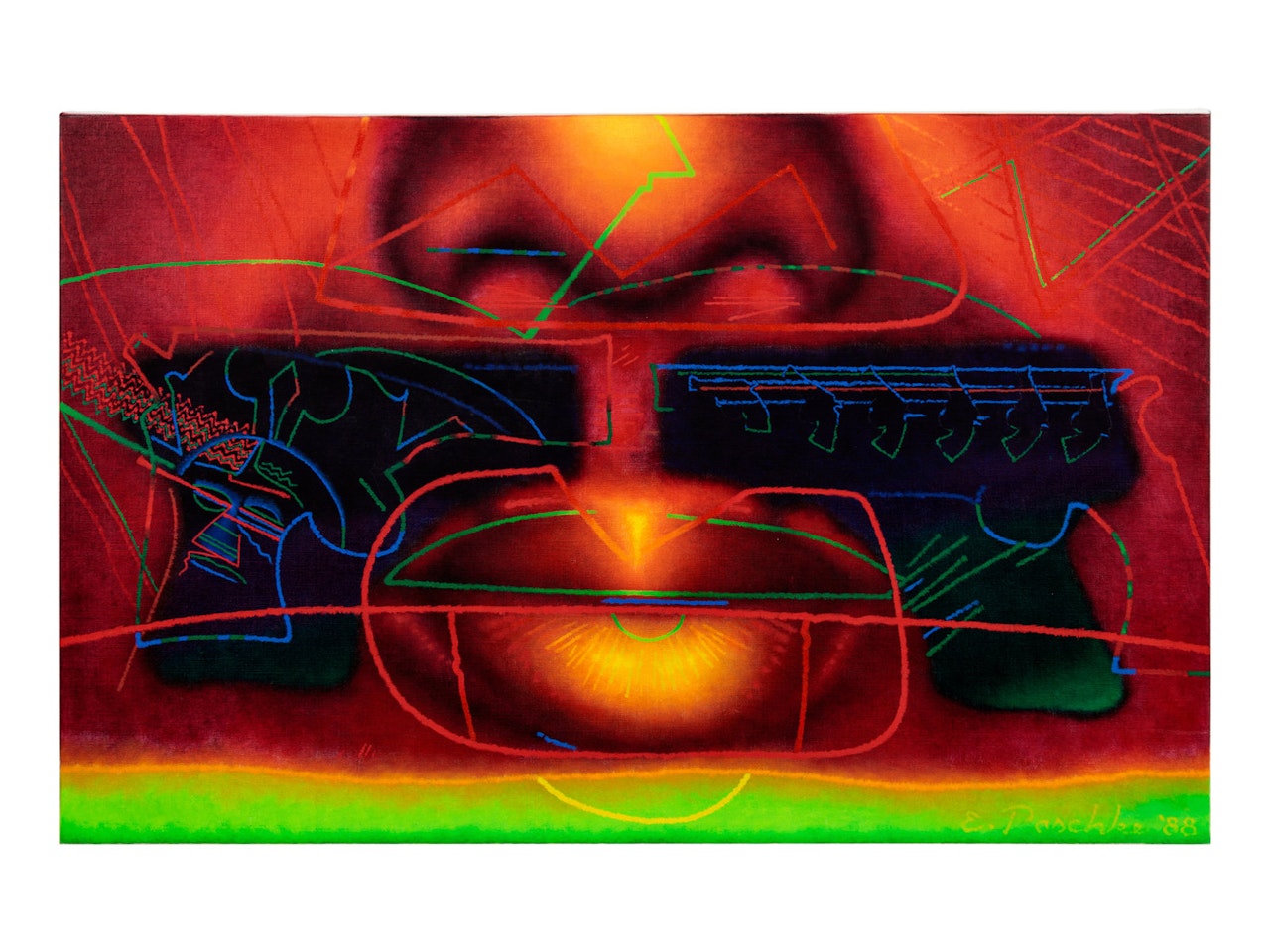 Red Impressions by Ed Paschke