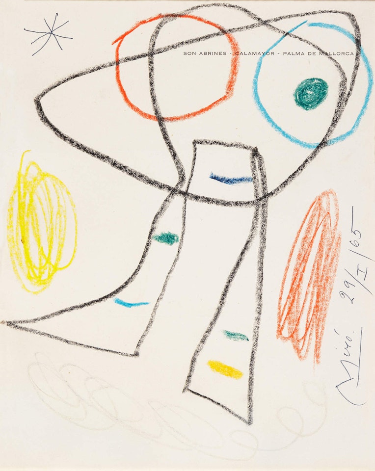 Untitled (on the title page of Son Abrines-Calamayor- Palma de Mallorca) by Joan Miró
