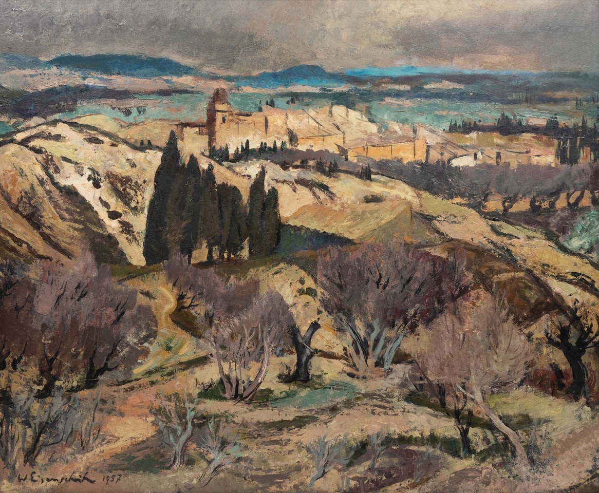 Untitled (Landscape with Building) by Willy Eisenschitz