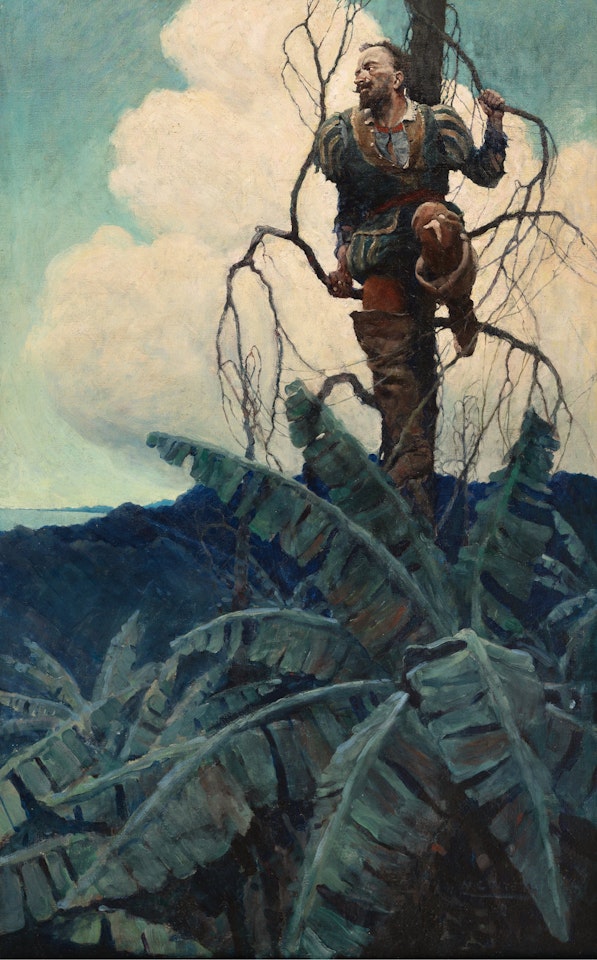 When Drake Saw for the First Time the Waters of the South Sea by Newell Convers Wyeth