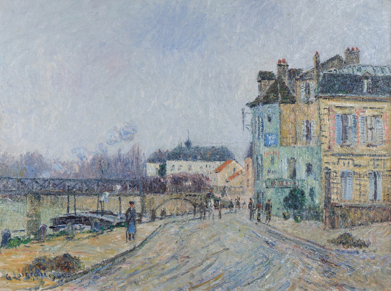 Le Quai de L"Oise à Pontoise by Gustave Loiseau