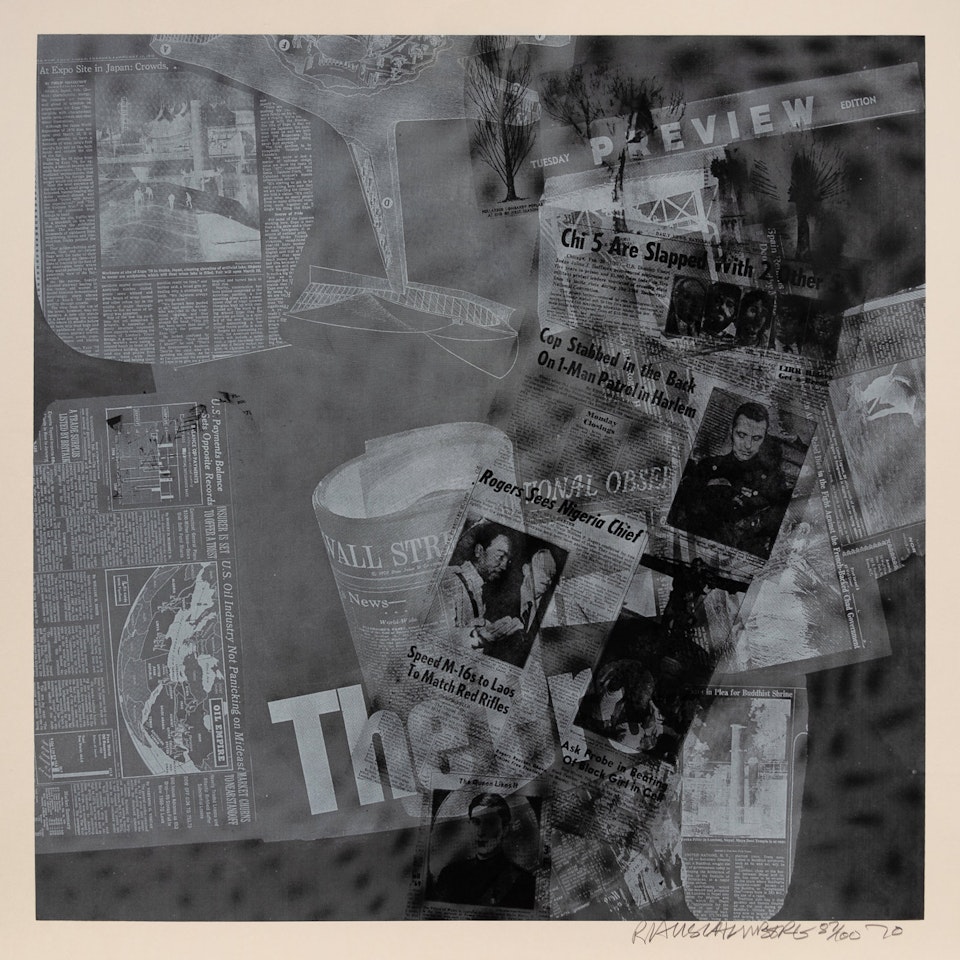 Surface Series from Current by Robert Rauschenberg