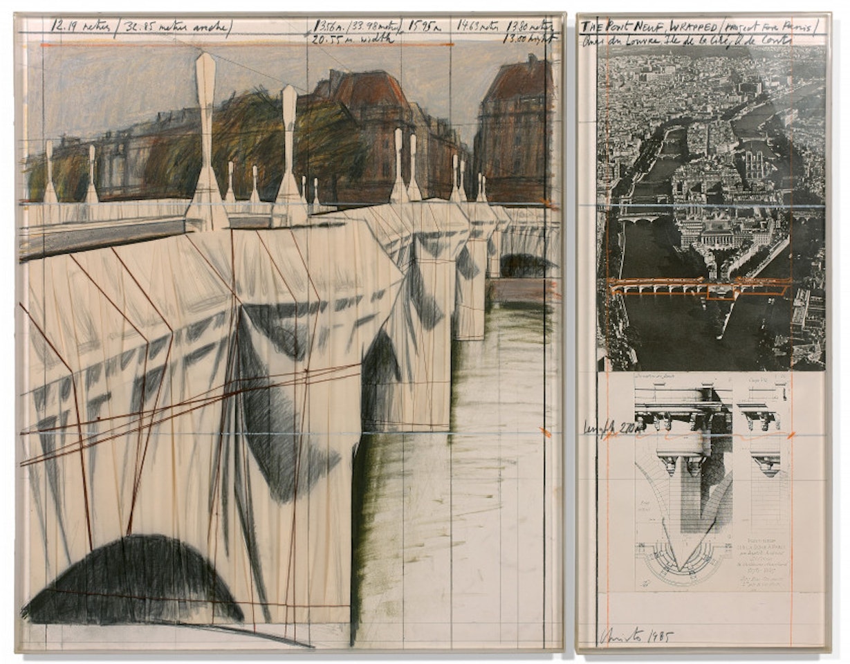 THE PONT NEUF WRAPPED (PROJECT FOR PARIS) by Christo