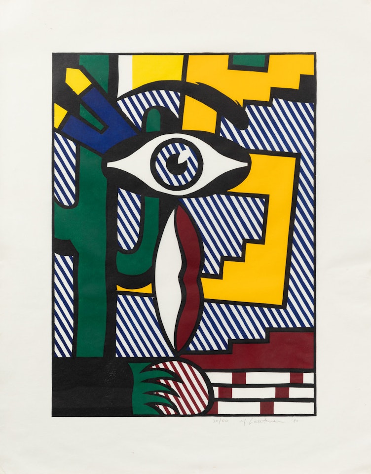 American Indian Theme III (from American Indian Theme Series) by Roy Lichtenstein