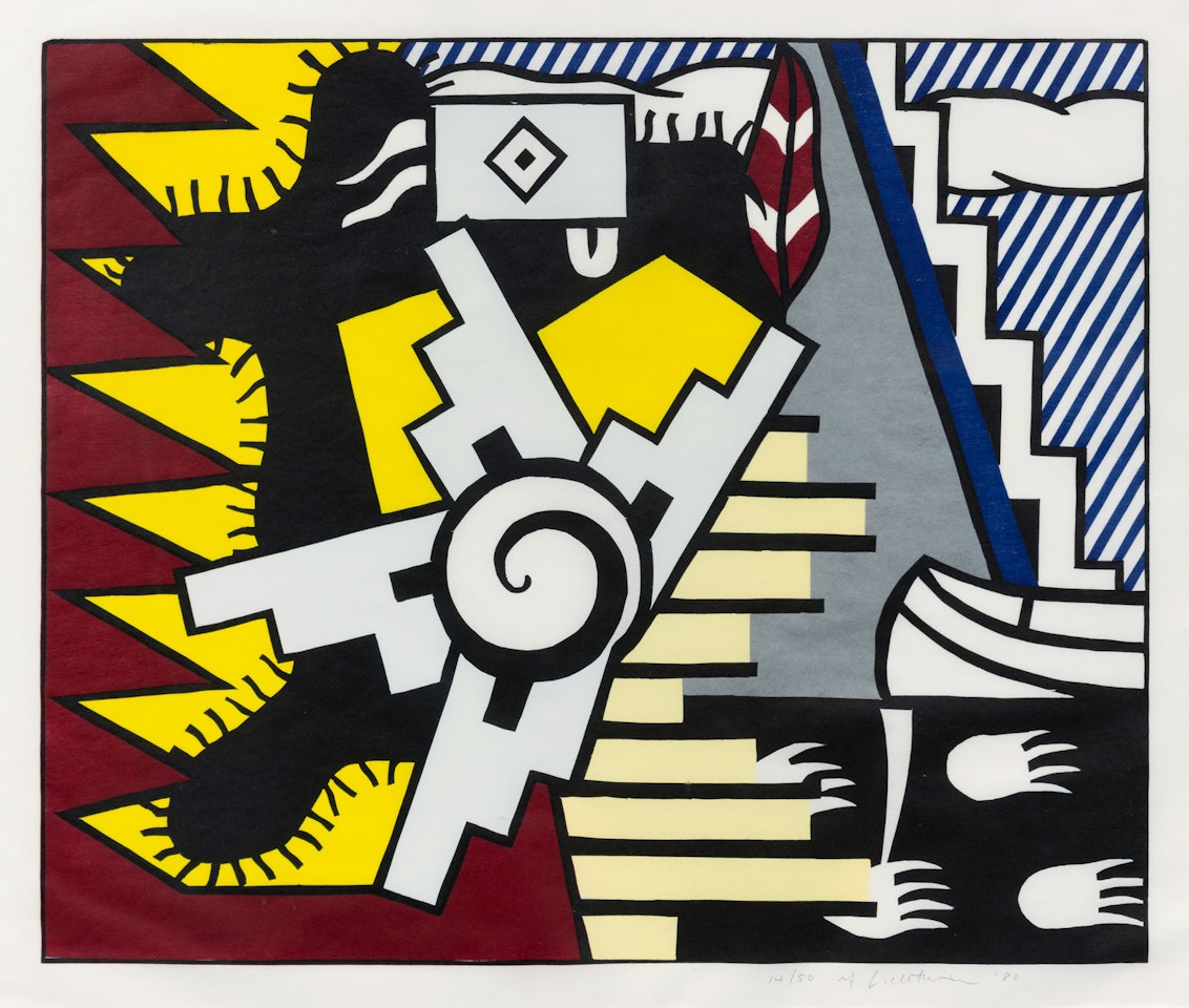 American Indian Theme II (from American Indian Theme Series) by Roy Lichtenstein