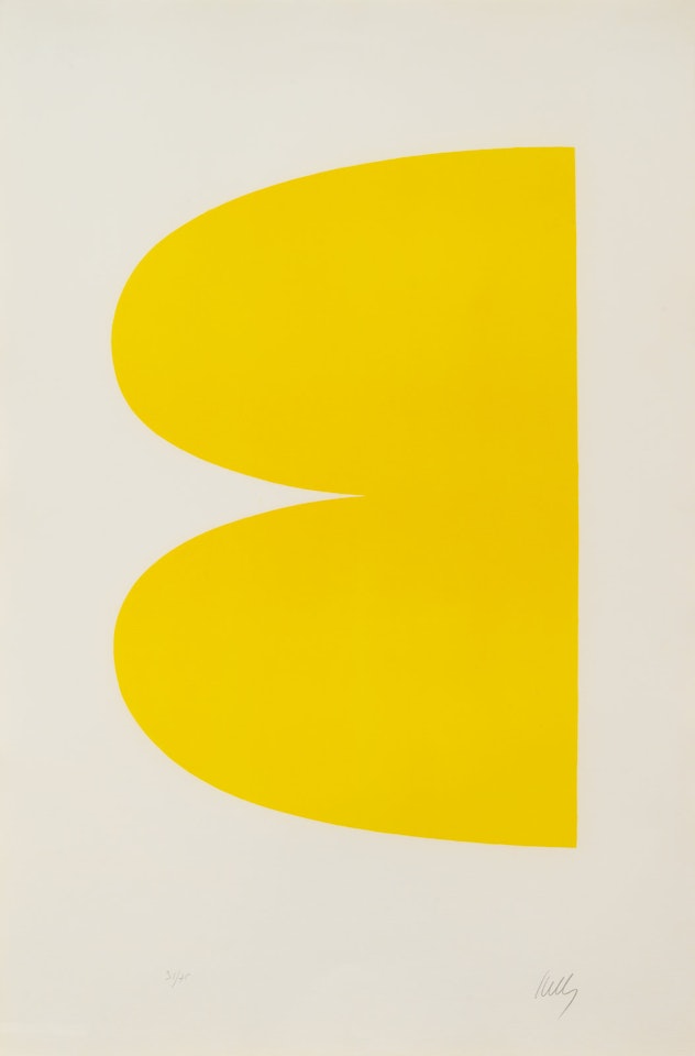 Yellow (Jaune), from Suite of Twenty-Seven Lithographs by Ellsworth Kelly