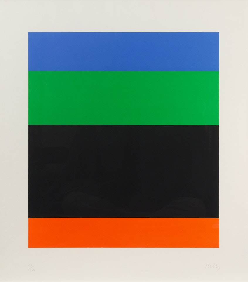 Blue Green over Black Red by Ellsworth Kelly