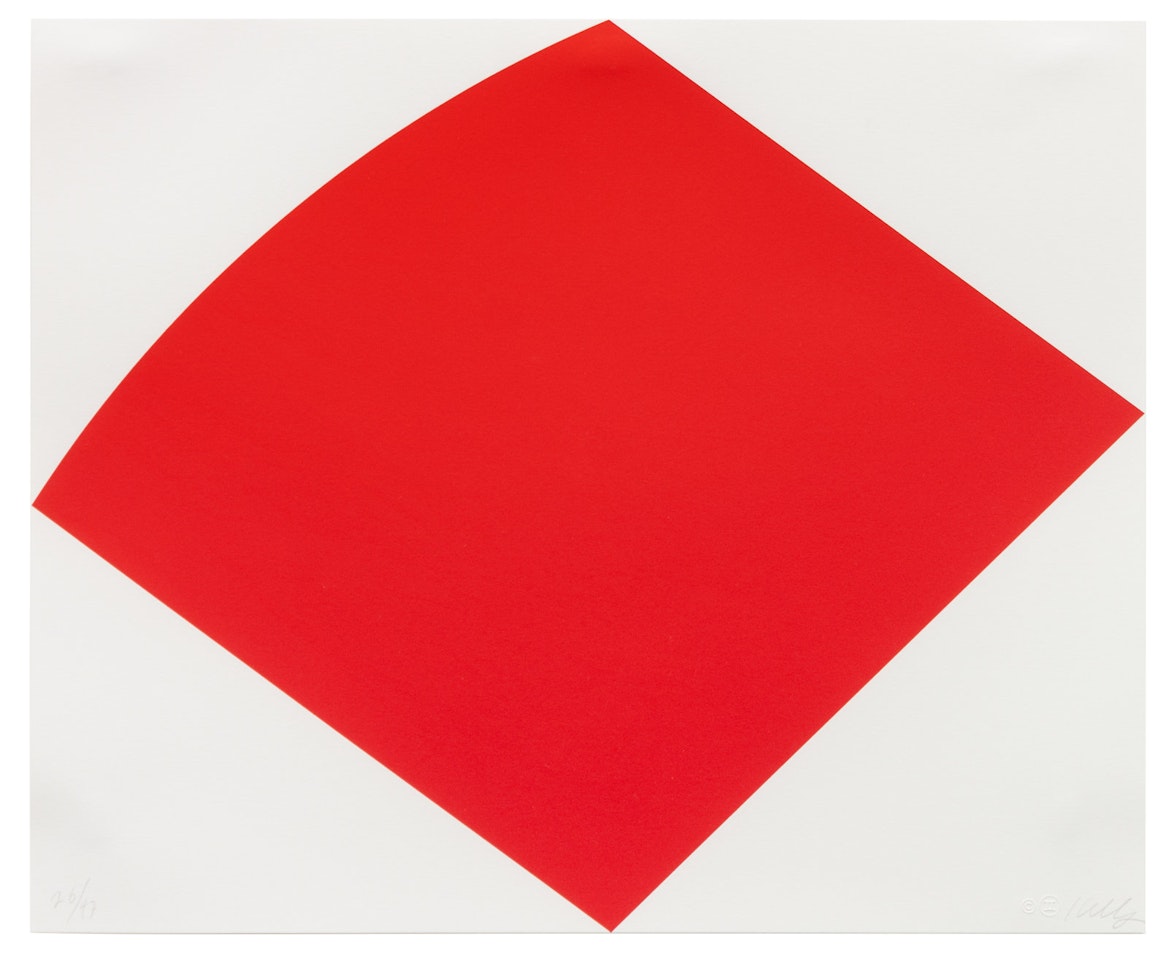 Untitled (Red Curve) by Ellsworth Kelly