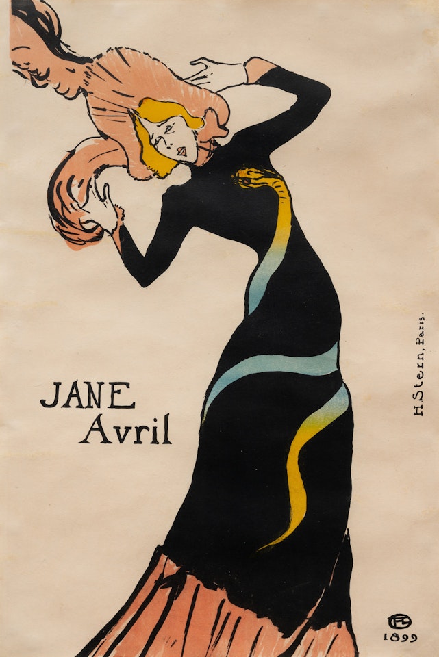 Jane Avril (Third State) by Henri de Toulouse-Lautrec