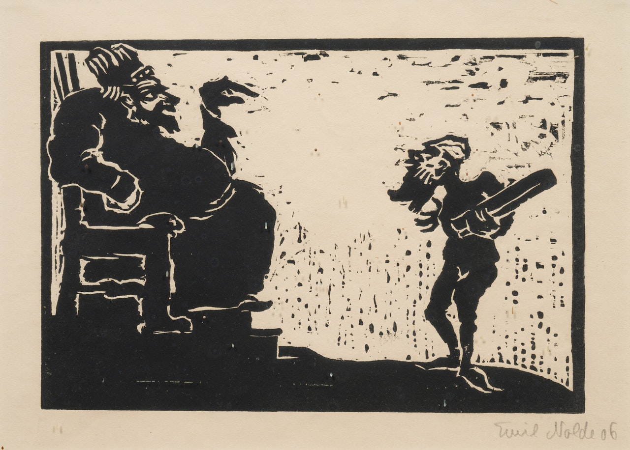 König und Narr by Emil Nolde