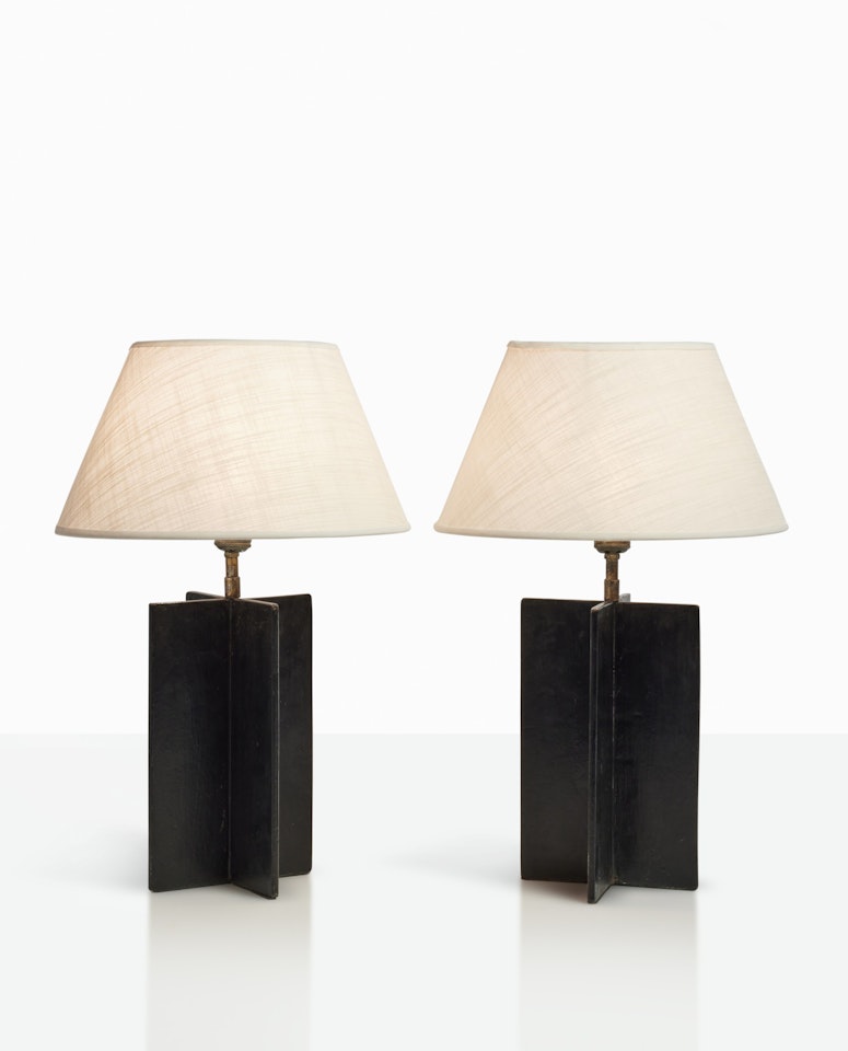 Pair of “Croisillon” Table Lamps by Jean-Michel Frank