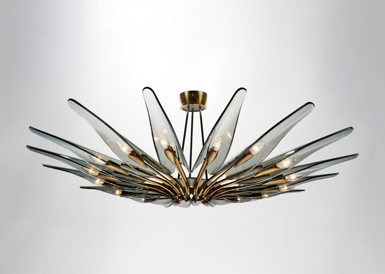 Dahlia" Chandelier by Max Ingrand