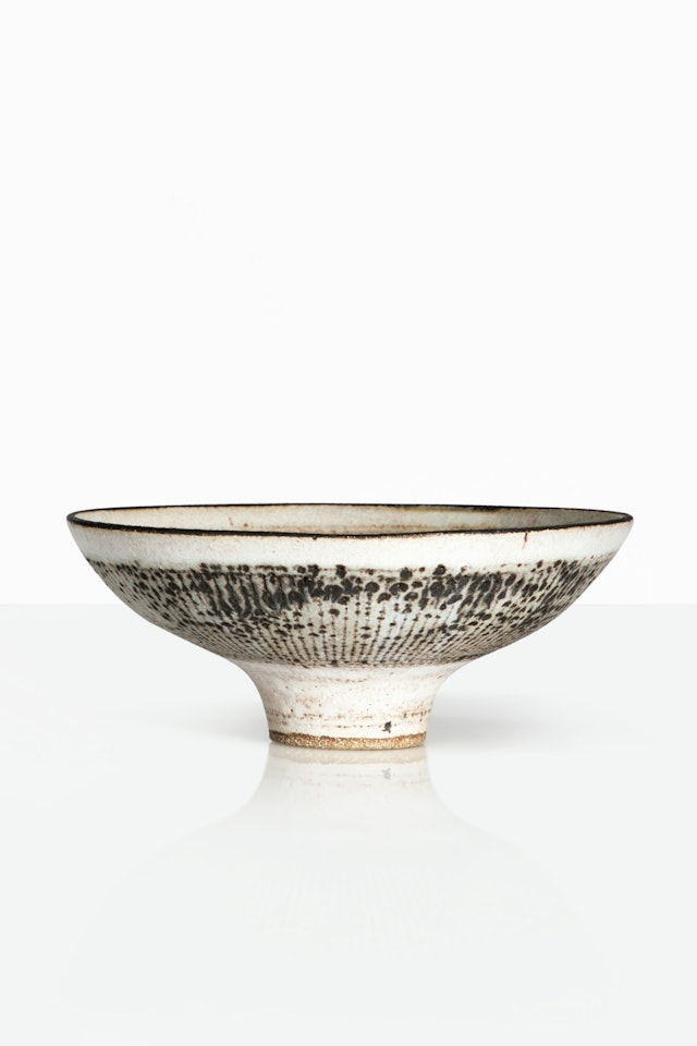 Knitted" Bowl by Lucie Rie