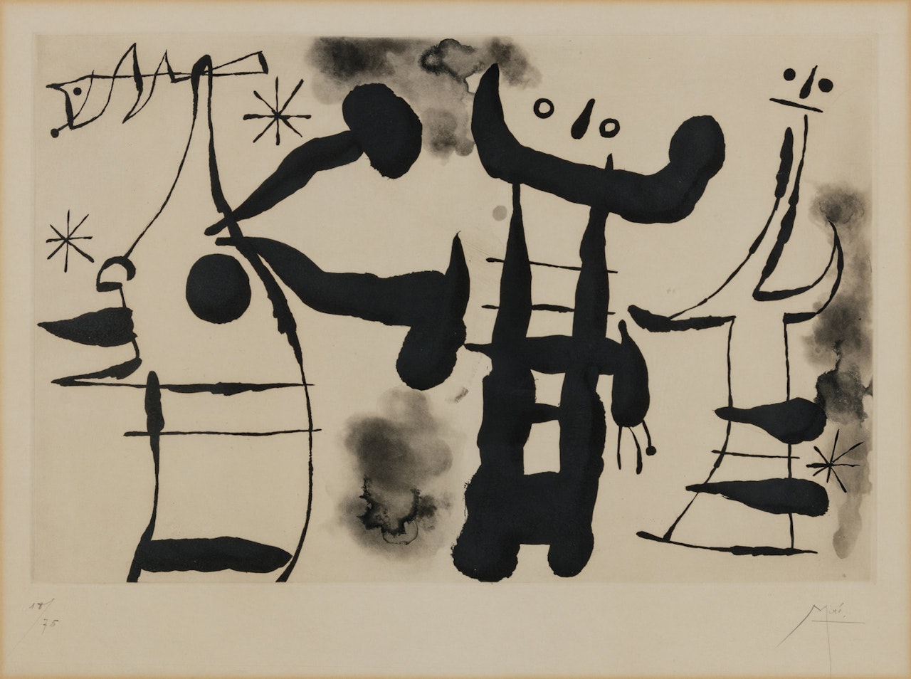 Les Philosophes I by Joan Miró
