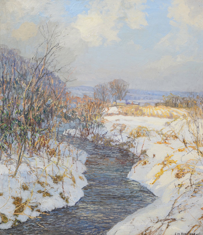 The Peaceful Stream in Winter by Edward Willis Redfield