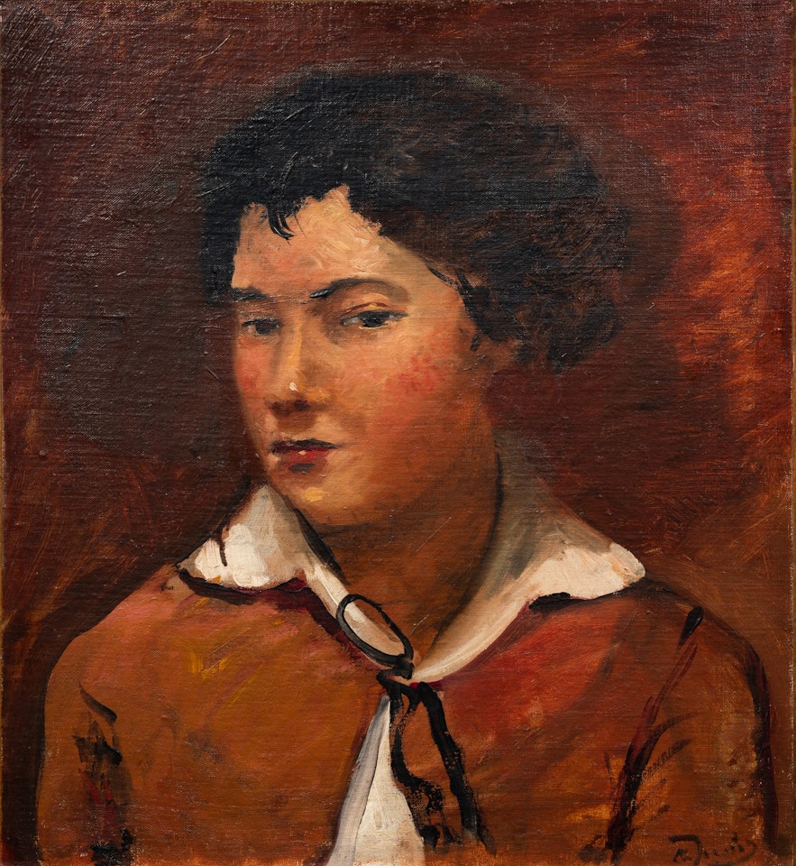 Buste de jeune garçon à la veste rouge by Andre Derain