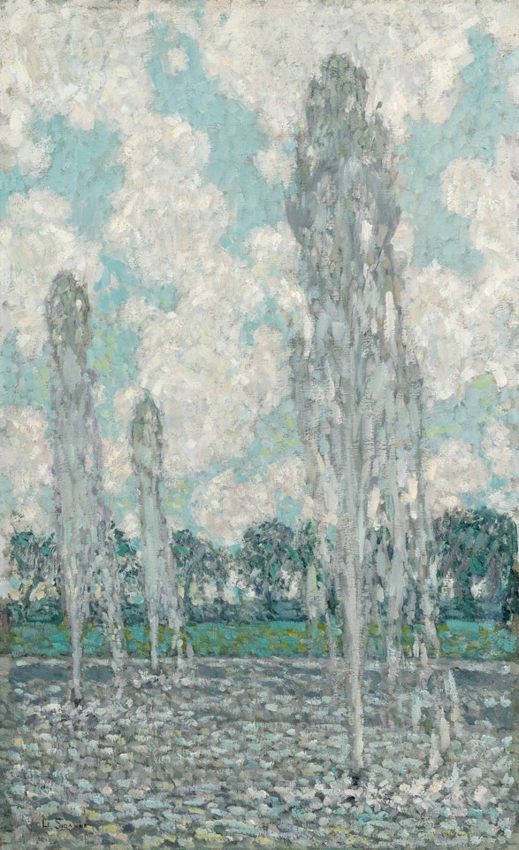 Jets d"eau sur le ciel by Henri Le Sidaner