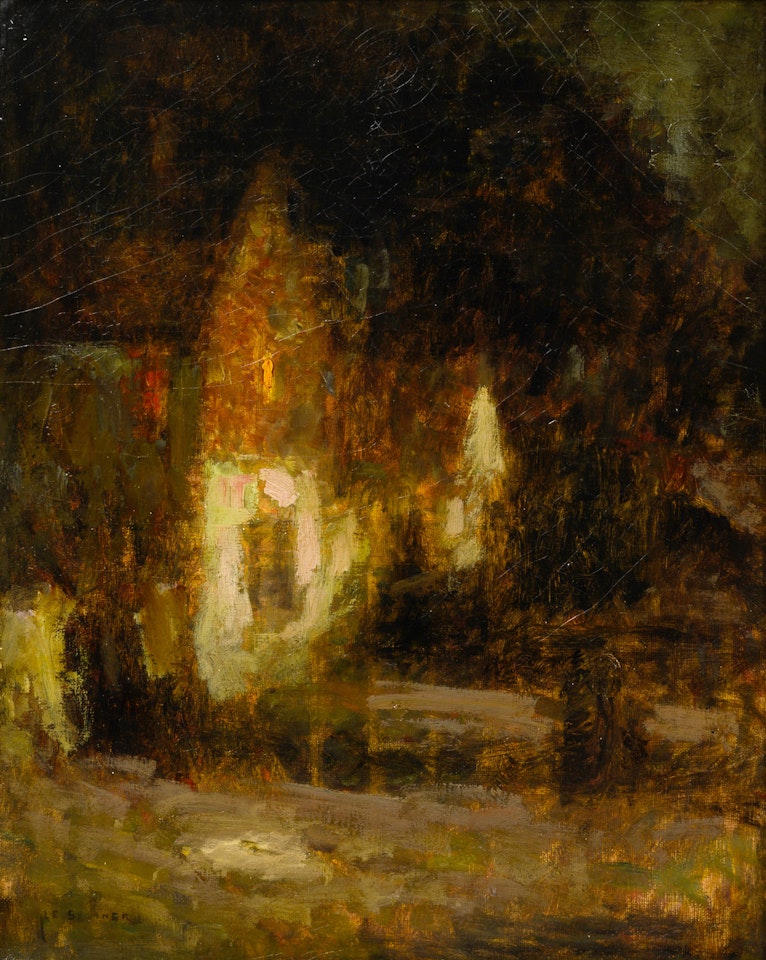 Maison au clair de lune, Gerberoy by Henri Le Sidaner