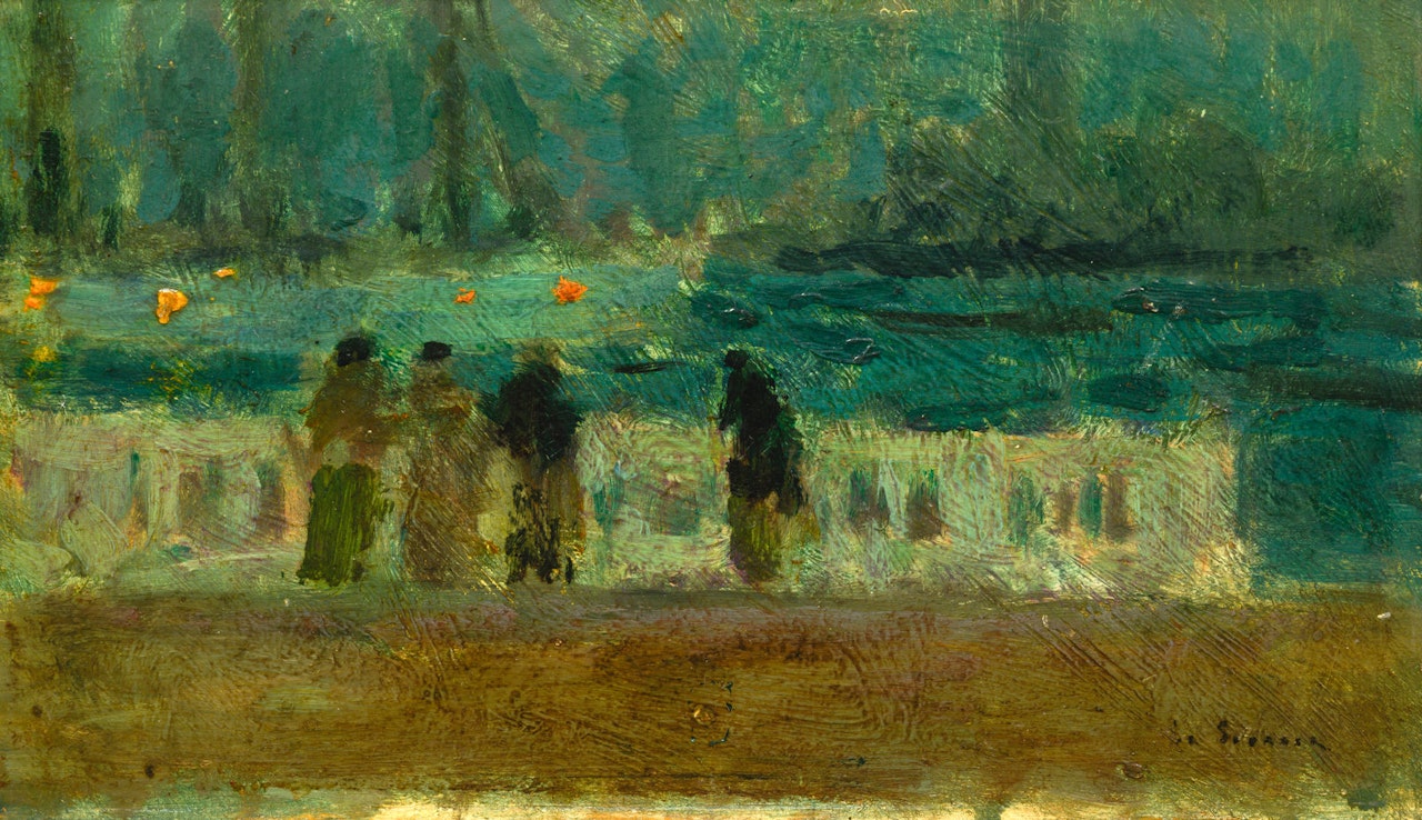 Le Quai au clair de lune, Venise by Henri Le Sidaner