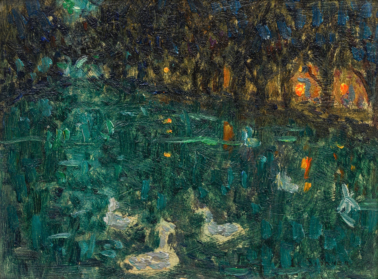Les Cygnes, Annecy by Henri Le Sidaner