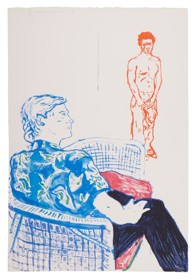 Joe with David Harte by David Hockney