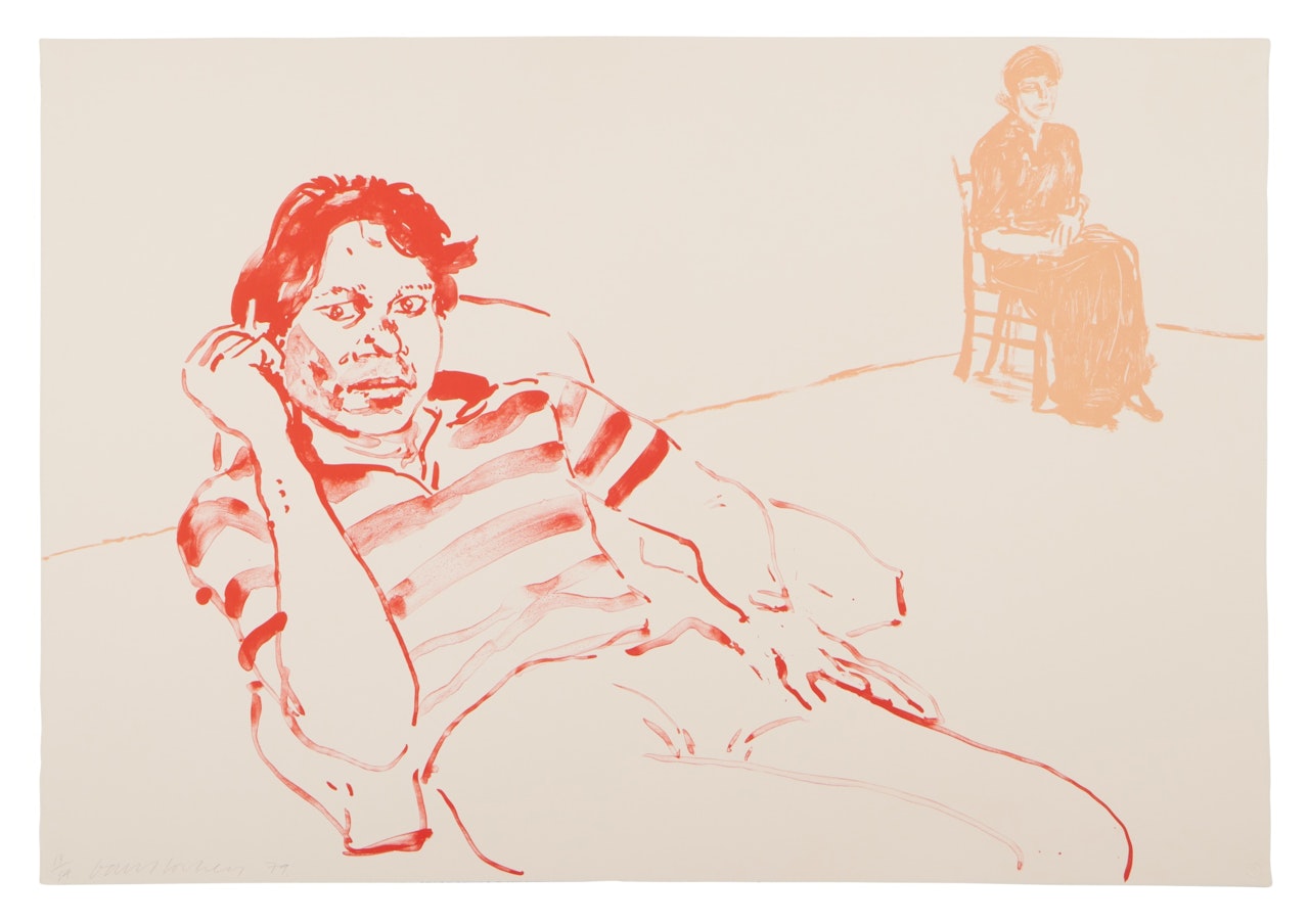 Johnny and Lindsay by David Hockney