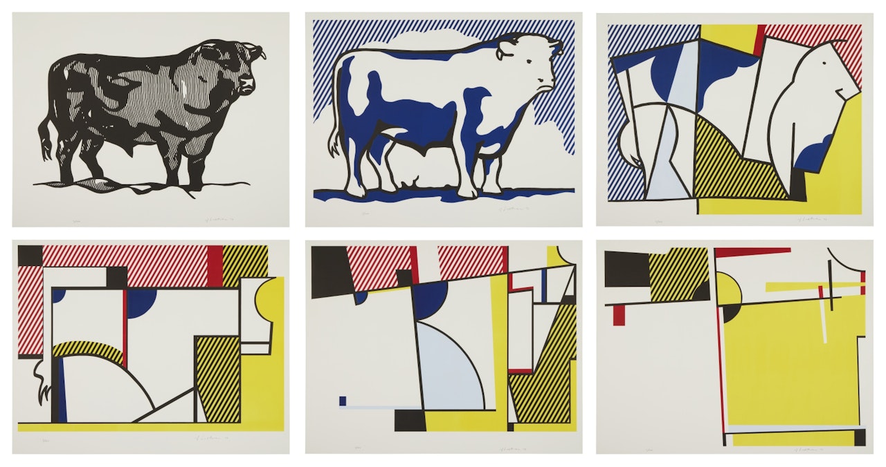 Bull Profile Series by Roy Lichtenstein