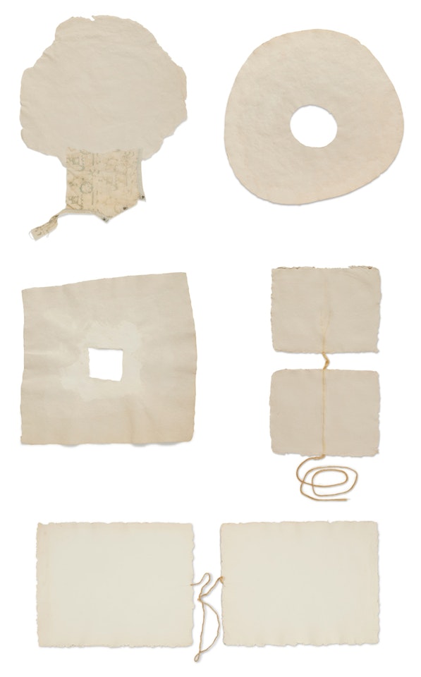 Pages 1-5, from Pages and Fuses by Robert Rauschenberg