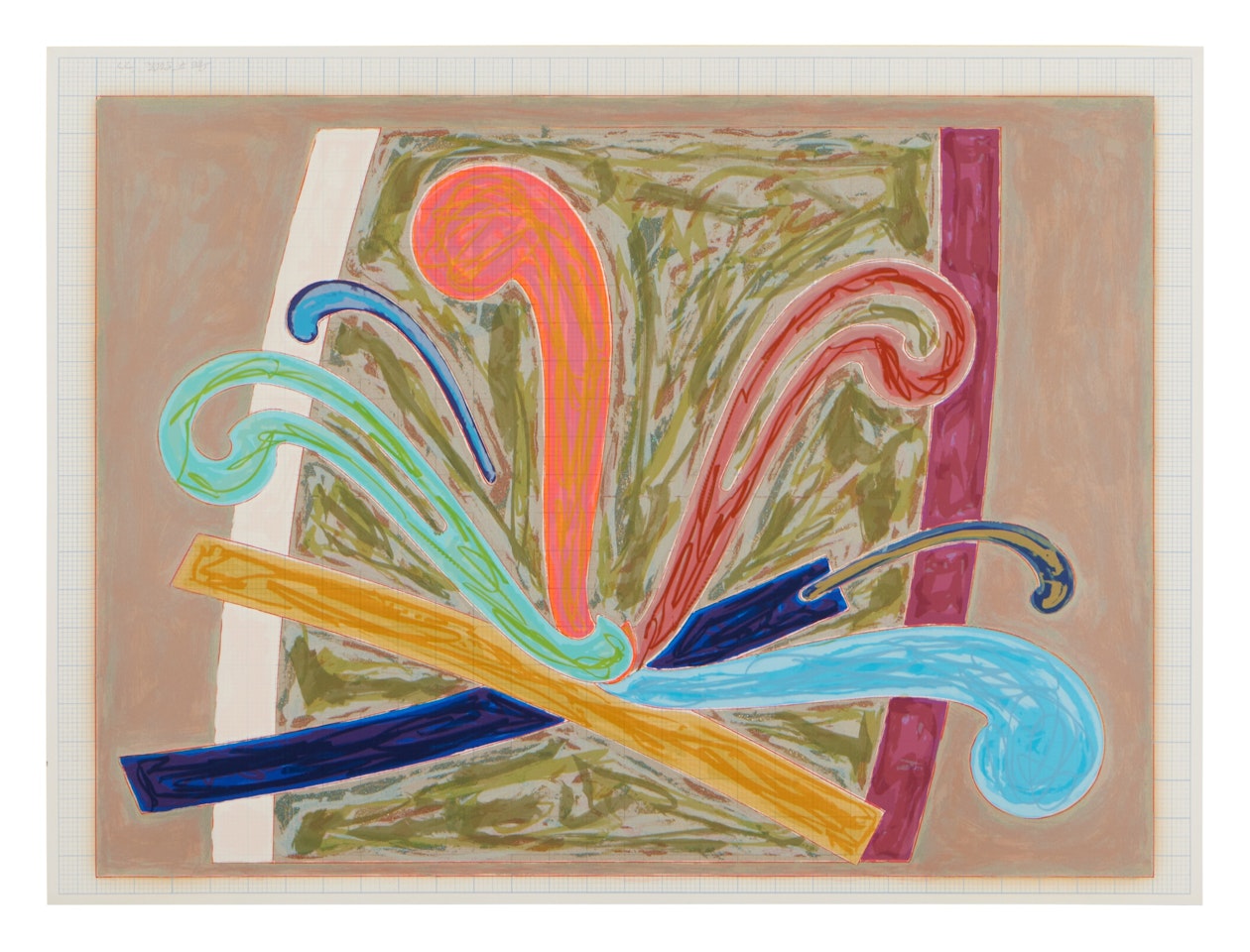 Puerto Rican Blue Pigeon, from Exotic Bird Series by Frank Stella