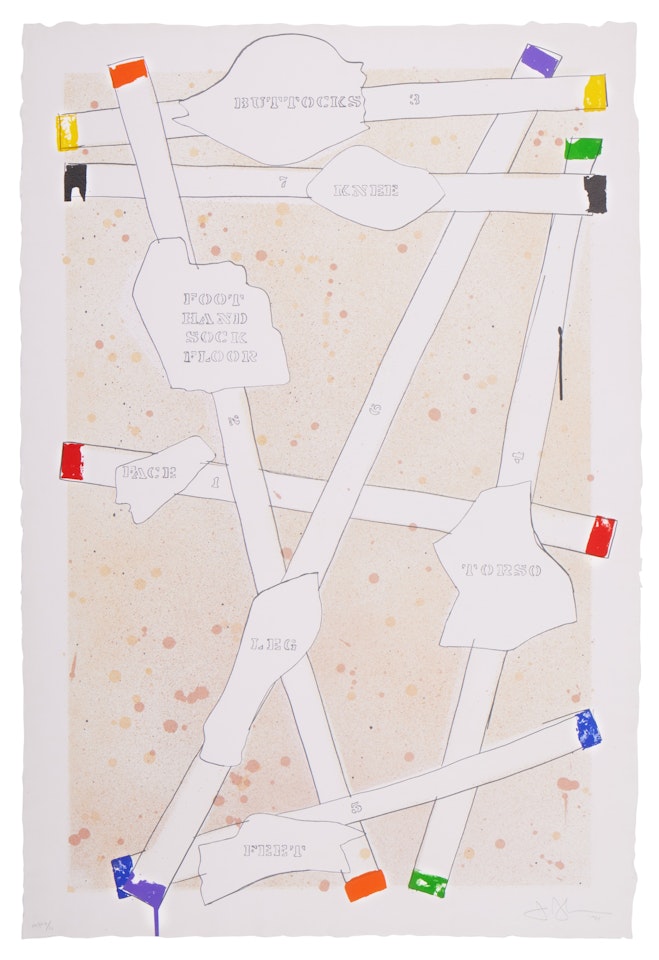 Sketch from Untitled I, from Casts from Untitled by Jasper Johns