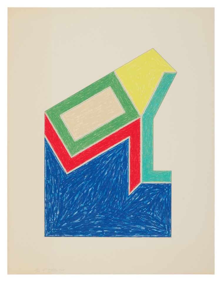 Moultonville, from Eccentric Polygon Series by Frank Stella