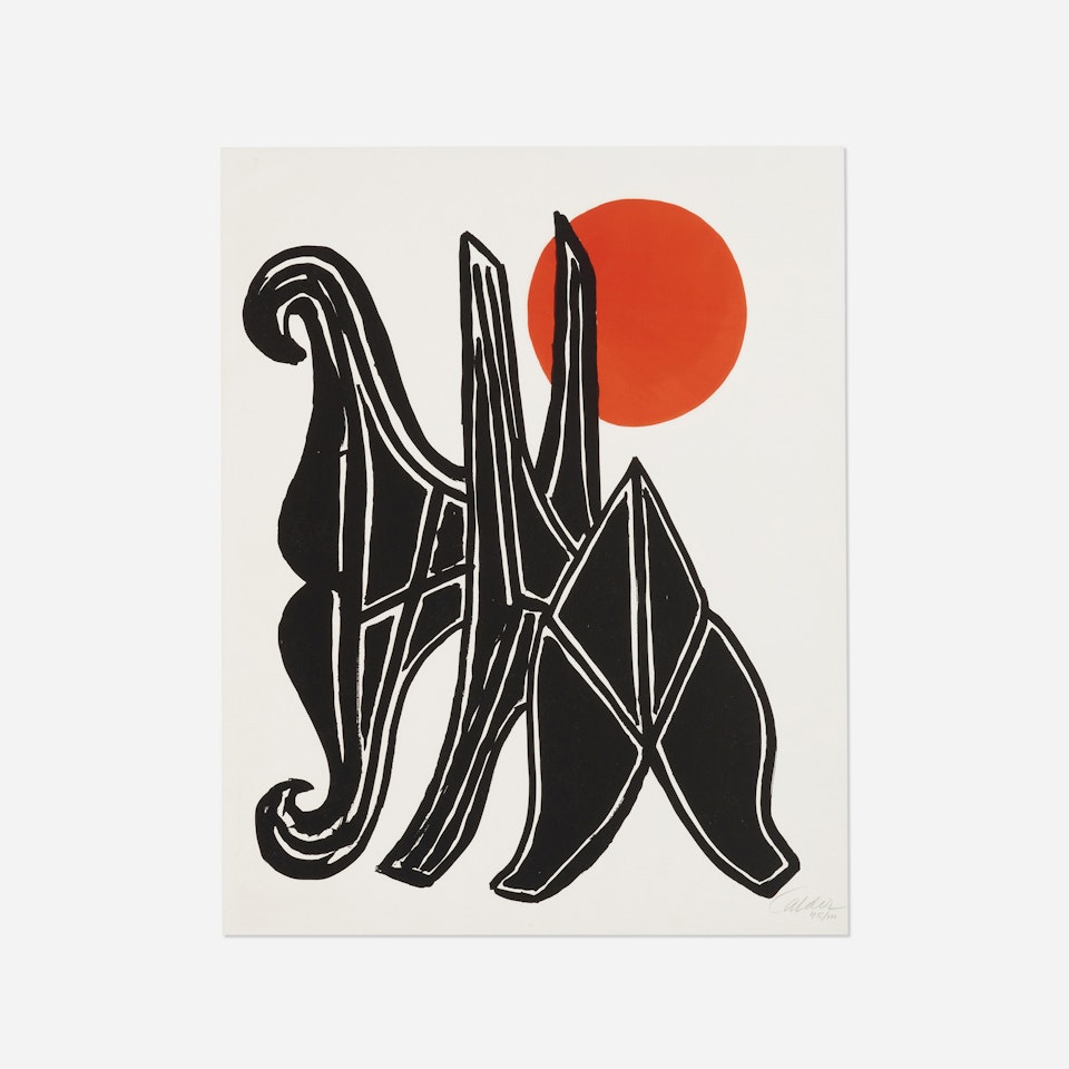 Jeune fille et sa suite by Alexander Calder