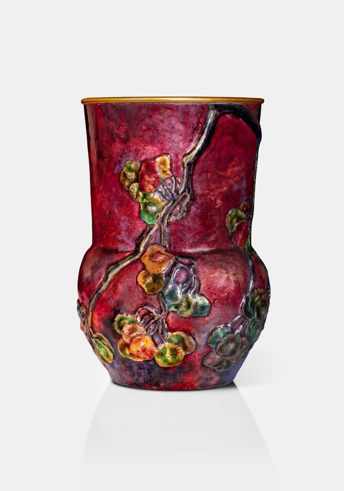 A Rare "Ginkgo" Vase by Tiffany Studios
