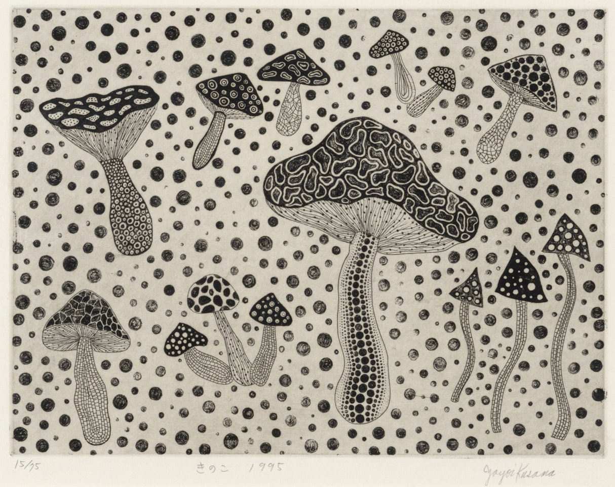 Mushrooms by Yayoi Kusama