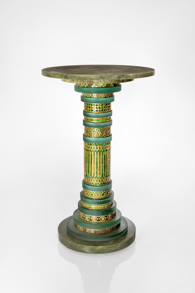 A Rare Mosaic Pedestal by Tiffany Studios