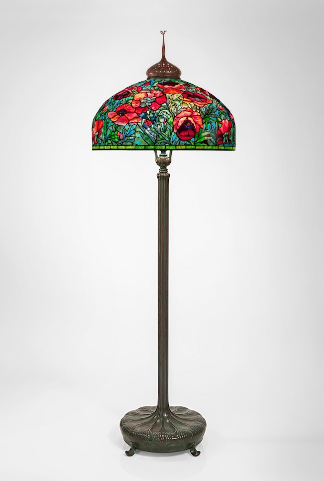 "Oriental Poppy" Floor Lamp by Tiffany Studios