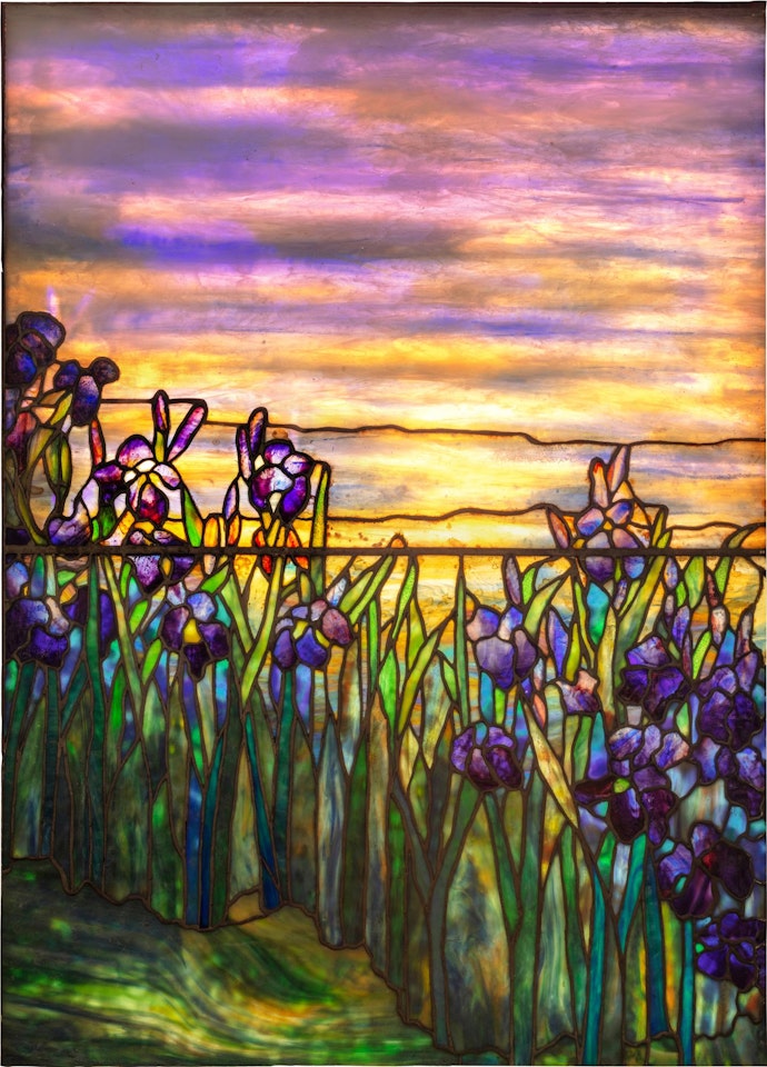 "Iris" Window by Tiffany Studios
