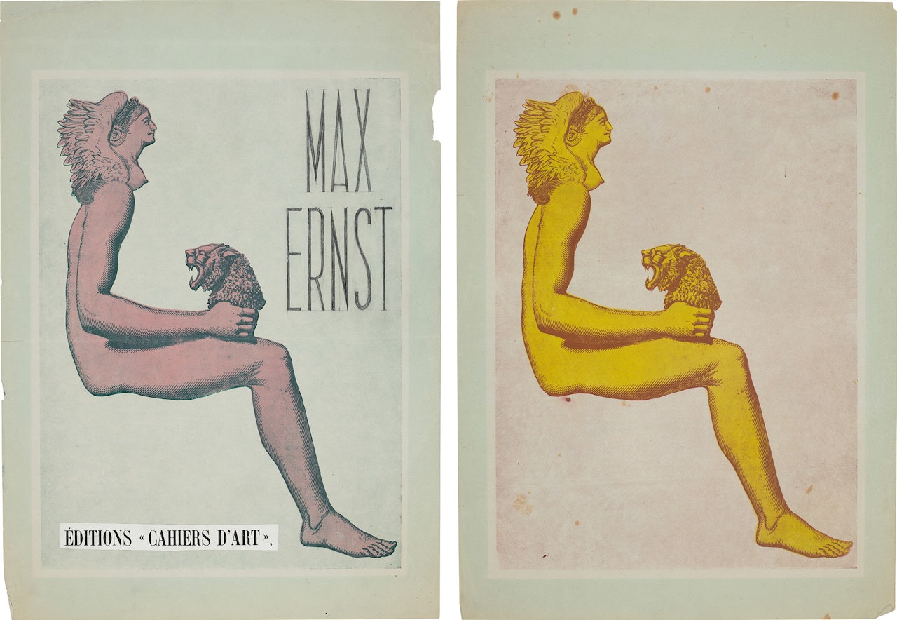 Cover design for 'Cahiers d'Art 1937' (A l'intérieur de la vue 26) by Max Ernst