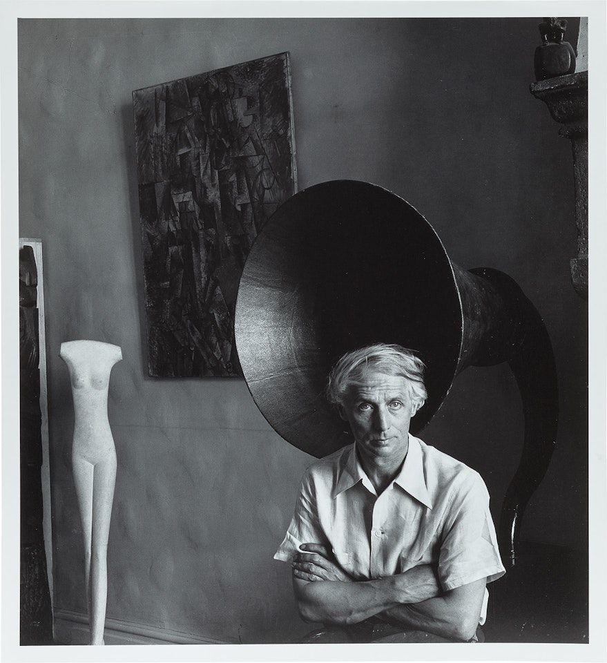 Max Ernst at the Guggenheim Triplex, New York, 18 January 1942 by Arnold Newman