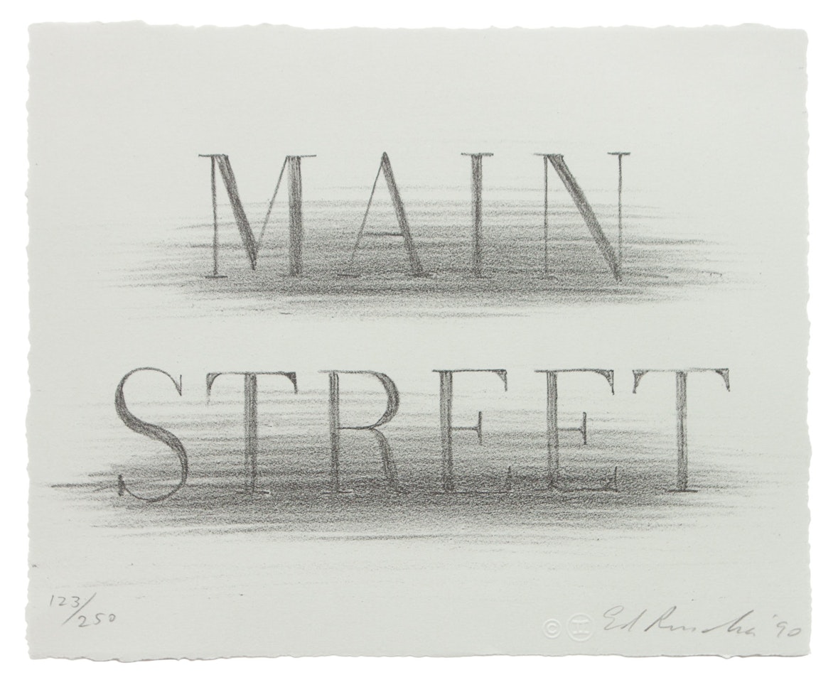 Main Street (from Harvey Gantt Portfolio) by Ed Ruscha