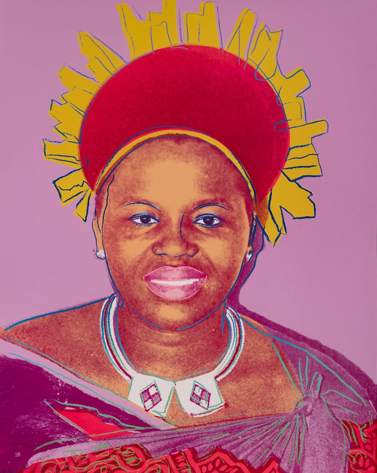 Queen Ntombi Twala of Swaziland (from Reigning Queens) by Andy Warhol