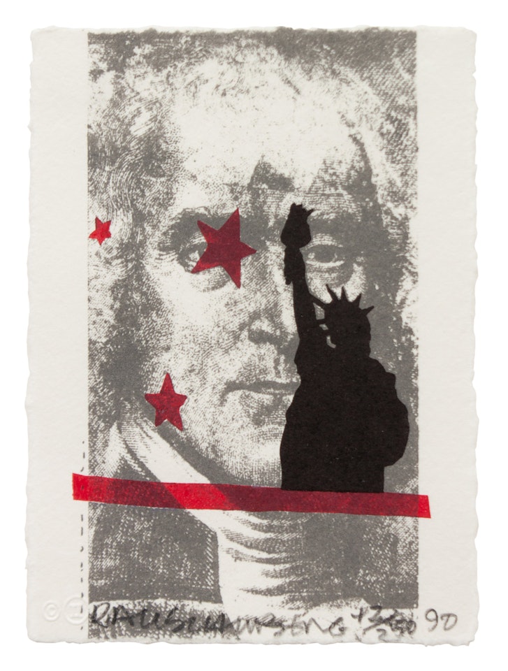 Spackle (from Harvey Gantt Portfolio) by Robert Rauschenberg