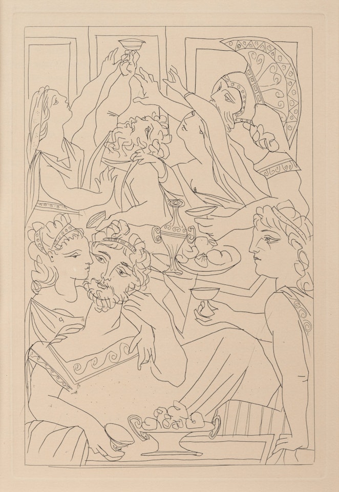 Le festin (The Banquet) from Lysistrata (with colophon) by Pablo Picasso