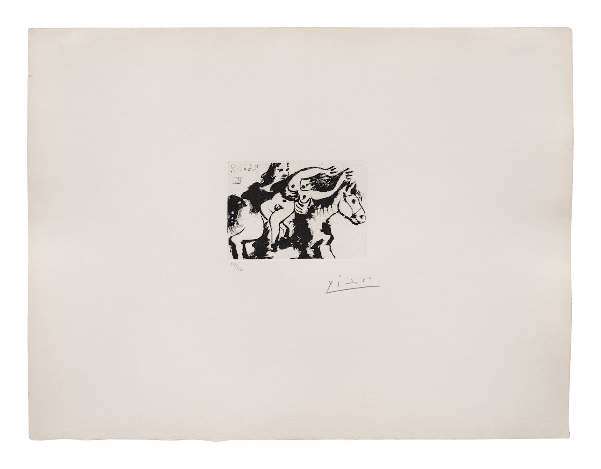 Enlévement, à Cheval (from Séries 347) by Pablo Picasso