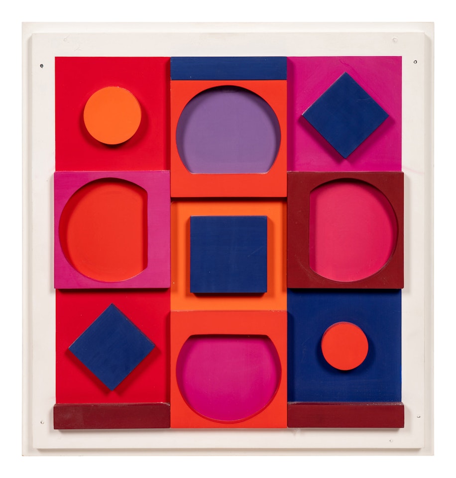 Granat negatif by Victor Vasarely