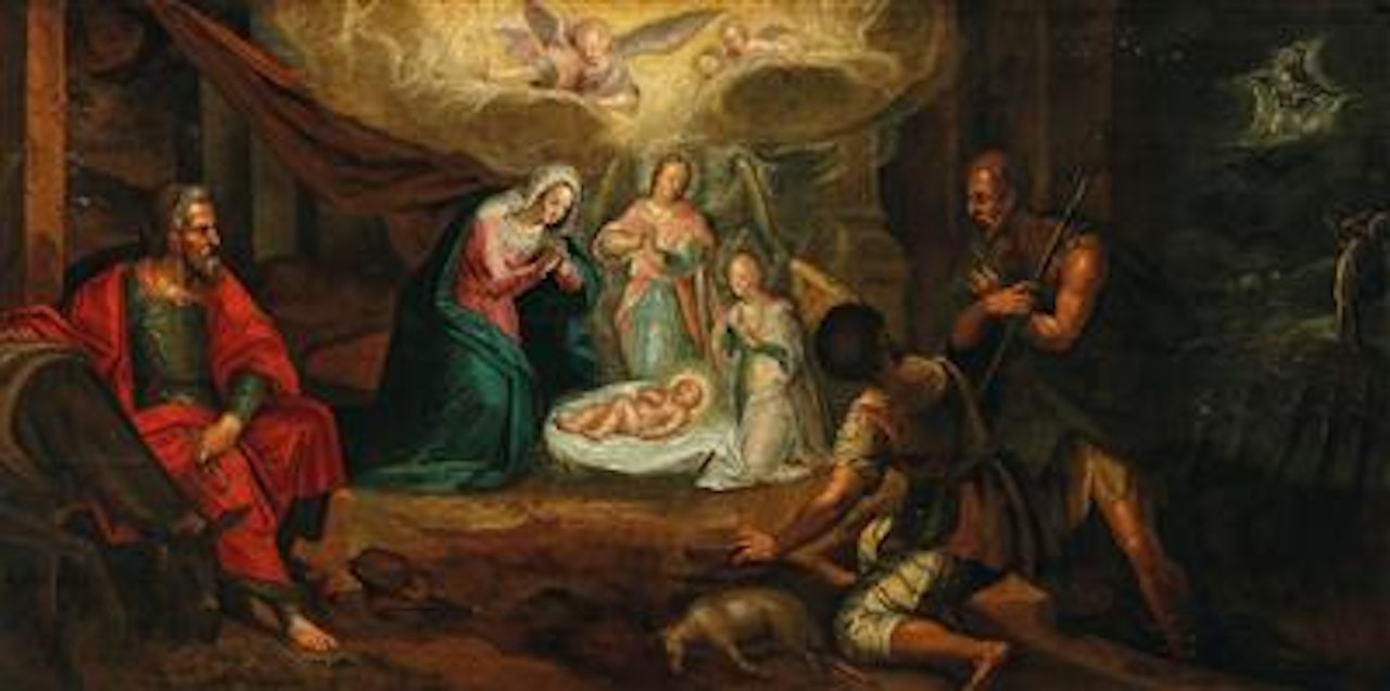 The Adoration of the Shepherds by Flemish School