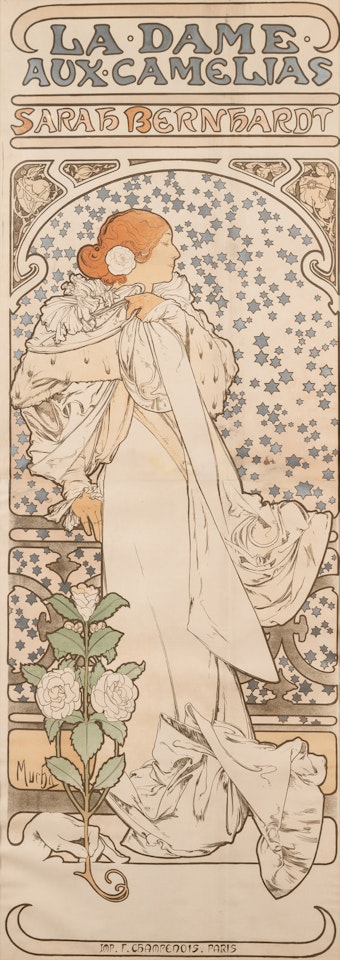 La Dame aux camélias by Alphonse Mucha
